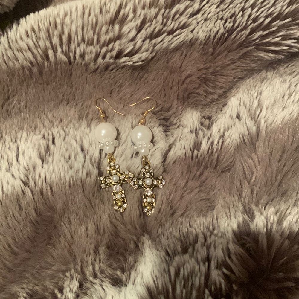 Cross earrings